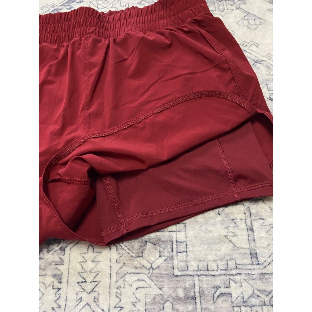 Maroon Avia Womens Athletic Shorts XL Built-In Liner Shorts Stretch Activewear - Picture 2 of 5